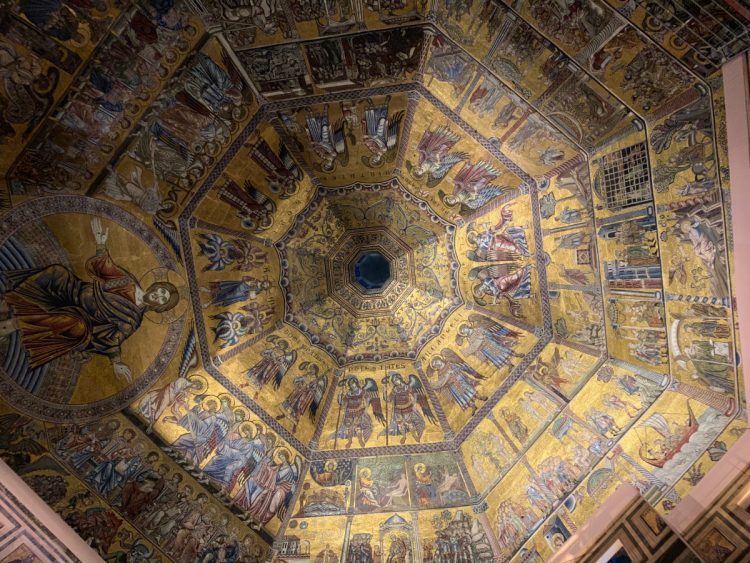 Ceiling Mosaic of the Baptistry in Florence