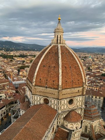 Cupola of the Duomo seen from the Campanile in Florence