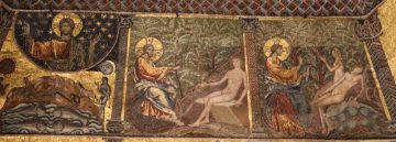 Genesis on the Mosaic on the Baptistry Dome Ceiling in Florence