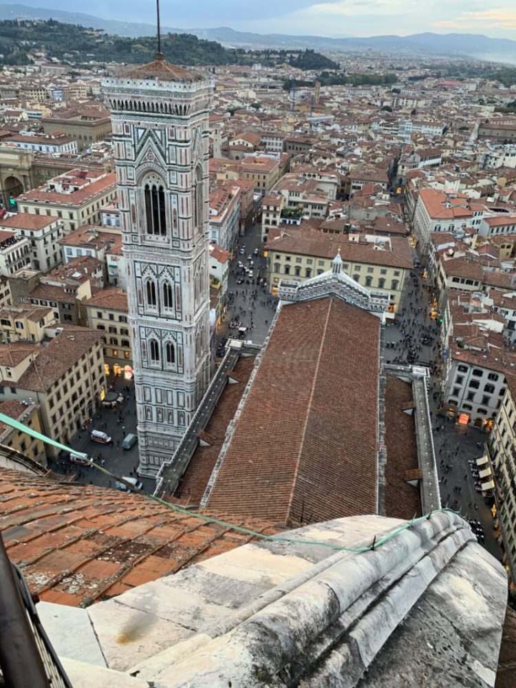 Giotto's Campanile in Florence seen from the Cupola