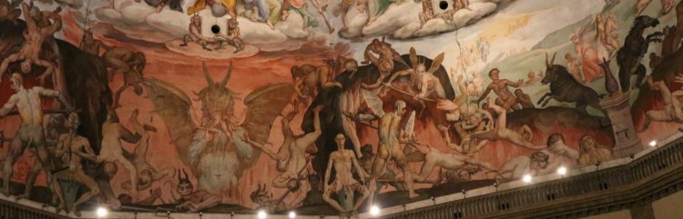 Hell on the Cupola Ceiling Painting of the Duomo in Florence