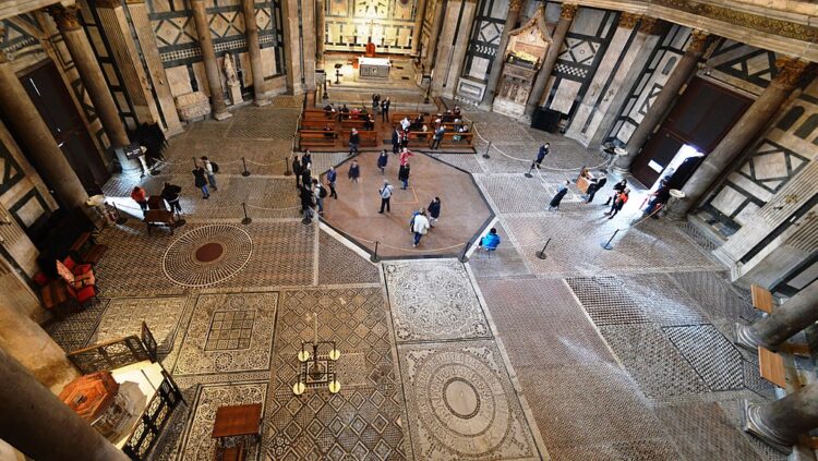 Interior of the Baptistry in Florence