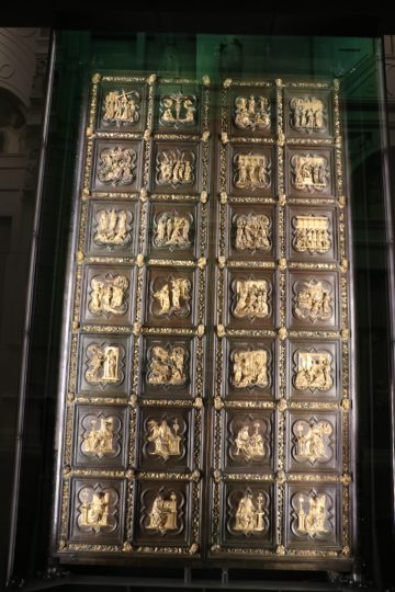 North Doors of the Baptistry in Florence in the Museum
