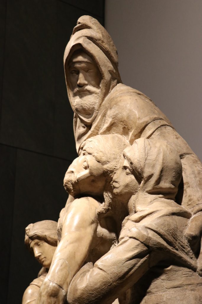 Pieta Bandini by Michelangelo Detail