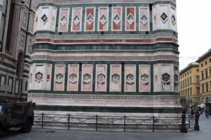 Reliefs on the Campanile in Florence