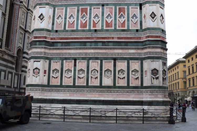Reliefs on the Campanile in Florence