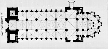 Floor plan of Magdeburg Cathedral