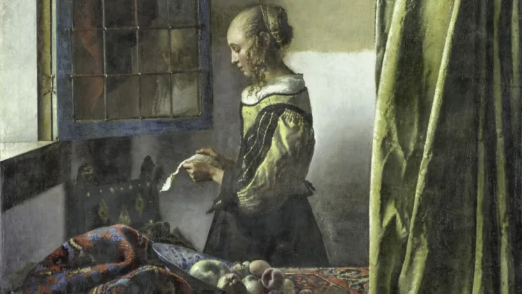 Johannes Vermeer, Brieflesendes Mädchen am offenen Fenster / Girl Reading a Letter at an Open Window