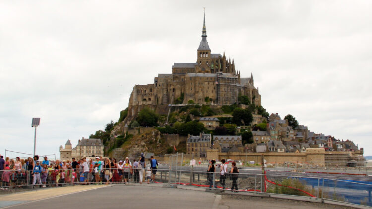 Island of Mont St Michel in Normandy