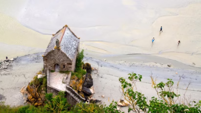 Mud Walking at Mont St Michel