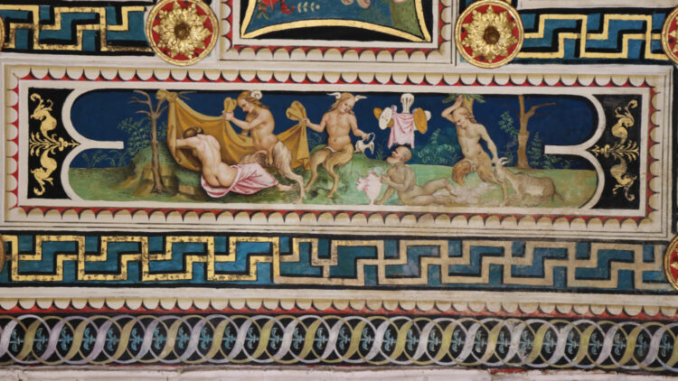 Satyrs Piccolomini Library in Siena Cathedral