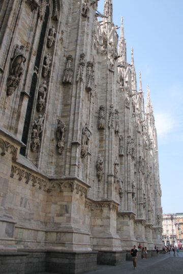 Statues on Milan Cathedral