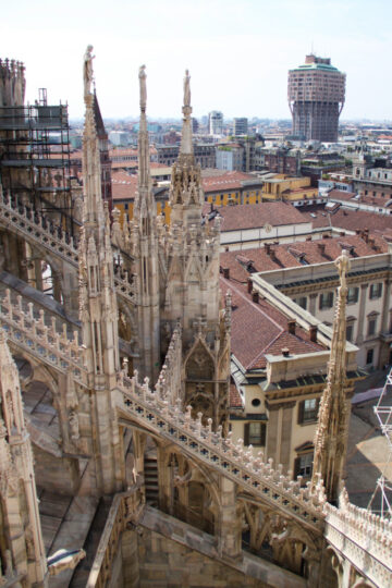 Velasca Tower Seen From Milan Cathedral