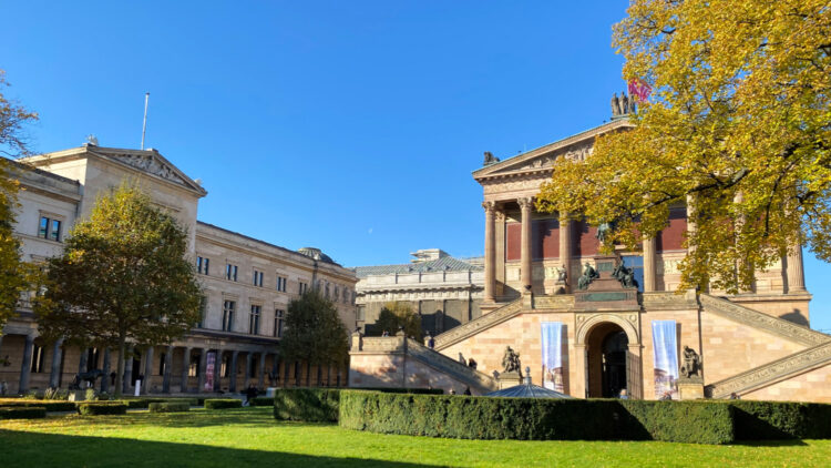 Alte Nationalgalerie and Neues Museum in Berlin in Autumn