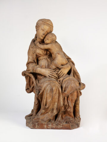 Donatello, Thronende Maria mit dem Kind