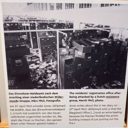 All About Anne Exhibition in Berlin -- Registration Office fire