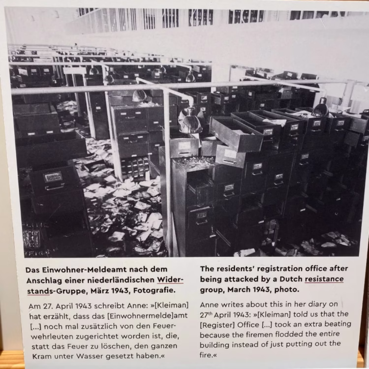 All About Anne Exhibition in Berlin -- Registration Office fire