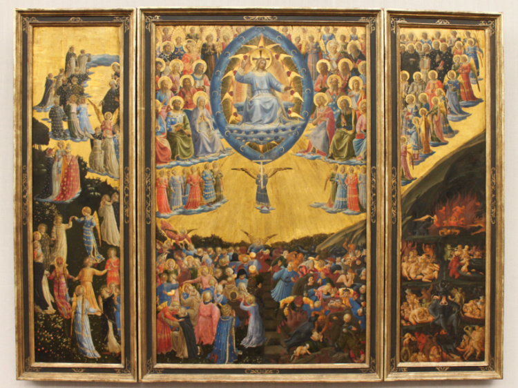 Fra Angelico Last Judgement in the early Italian Renaissance collection of the Gemäldegalerie in Berlin