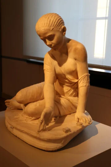 Girl Playing Astragaloi on display in the Altes Museum in Berlin