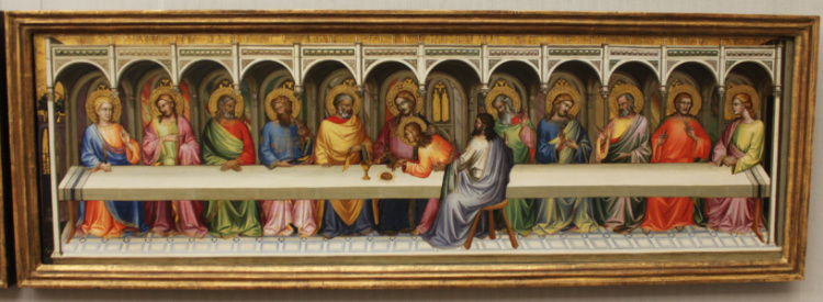 Lorenzo Monaco, Last Supper ca. 1390, in the Gemäldegalerie in Berlin