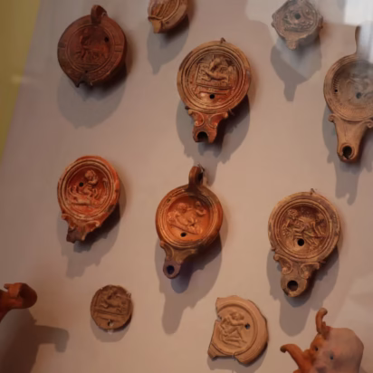Roman Erotic Oil Lamps