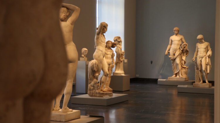 Roman Sculptures on display in the Altes Museum in Berlin