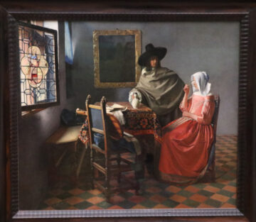 Vermeer The WIne Glass In the Gemäldegalerie (Paintings Gallery) in Berlin