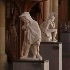 Winter by Emil Wolff and Achilles by Christian Friedrich Tieck in the Friedrichswerdersche Kirche in Berlin