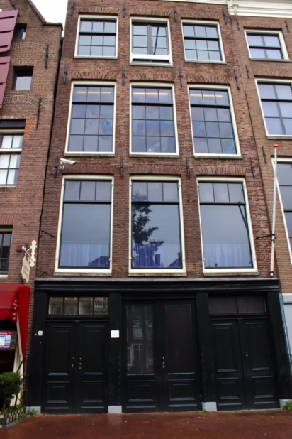 Exterior view of the Anne Frank Huis Museum in Amsterdam