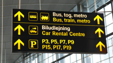 Copenhagen Airport Transportation Signs