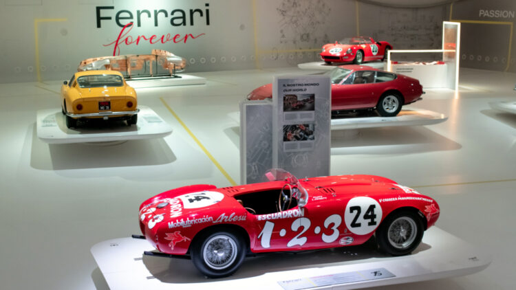 Ferrari Forever in the Museum Enzo Ferrari in Modena