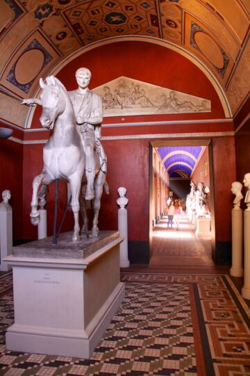 Equestrian statue of Jozef Poniatowski in the Thorvaldsens Museum in Denmark