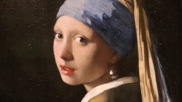 Vermeer's Girl with the Pearl Earring (detail)