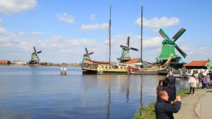 Zaanse Schans Windmills and Photographers