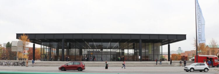 The Neue Nationalgalerie in Berlin’s Kulturforum near Potsdamer Platz and the Berliner Philharmonie was the final stand-alone project of former Bauhaus director and 20th-century star architect Mies van der Rohe (1886-1969). It was built between 1965 and 1968 and restored by David Chipperfield Architects from 2015 to 2021.