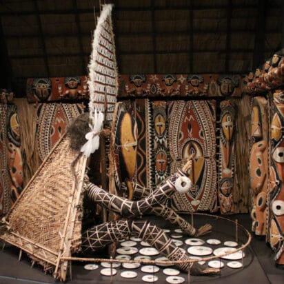 Abelam Initiation Ceremonial House in the Ethnological Museum in Berlin