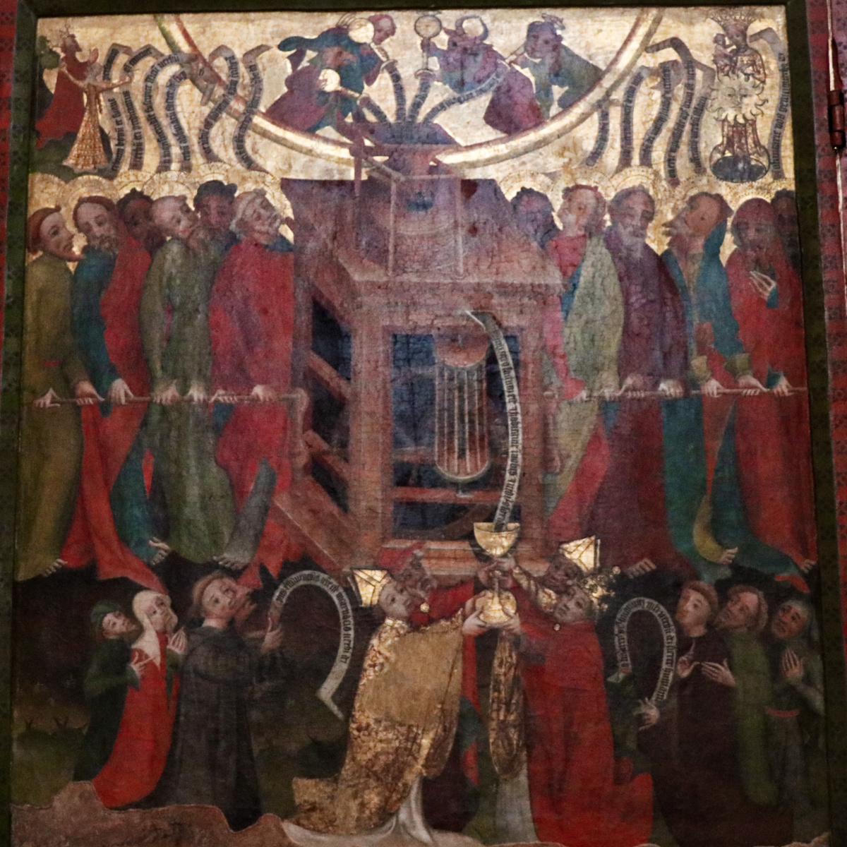 The painted Mühlen Altar (Mill Altar) from 1410 in the Bad Doberaner Münster.