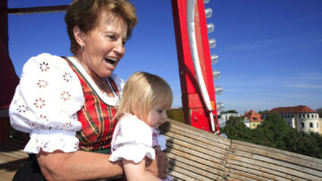 Octoberfest in Munich is surprisingly family and children friendly with many rides