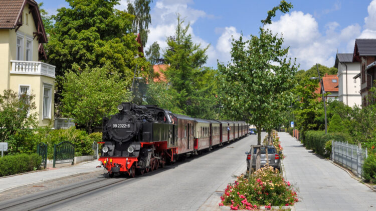 narrow-gauge steam train "Molli" in Bad Doberan