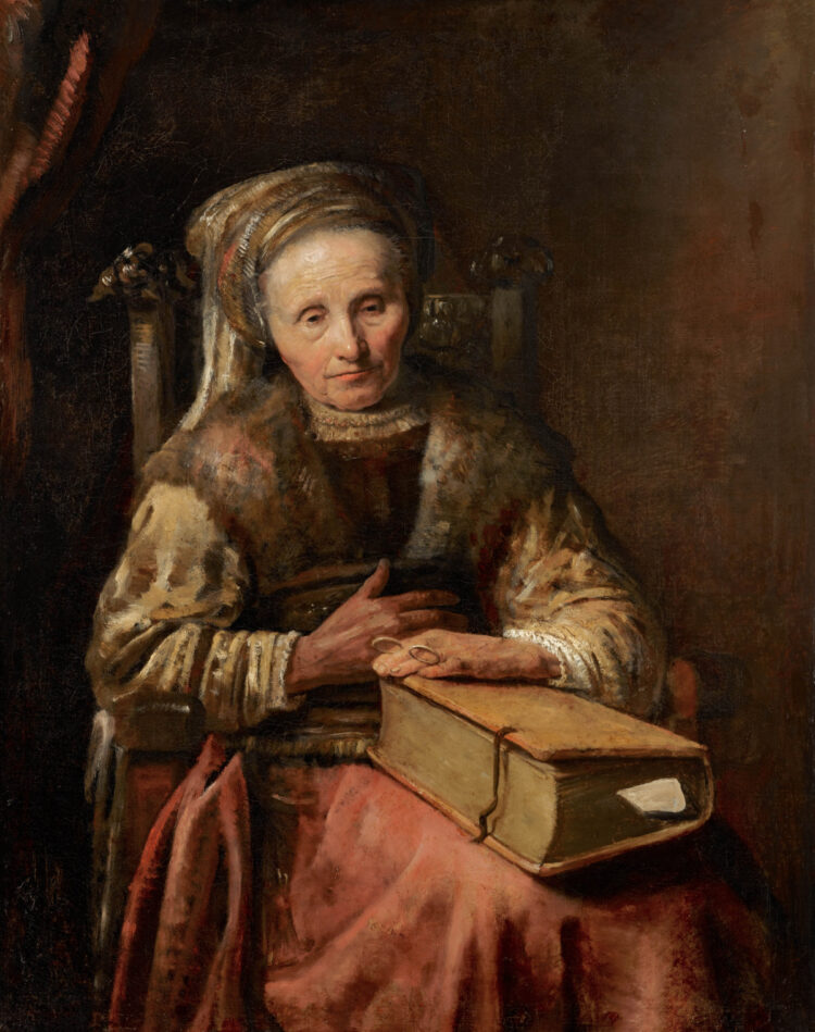 Carel van der Pluym (1625-1672) -- Old Woman with a Book / Oude vrouw met bijbel, c.1655-1660 