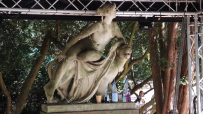 Ariadne on the Panter in Liebieghaus Garden