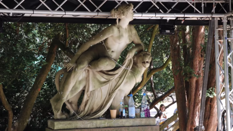 Ariadne on the Panter in Liebieghaus Garden