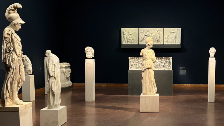 Two marble Athenas are amongst the top sculptures in the LIebieghaus Museum in Frankfurt
