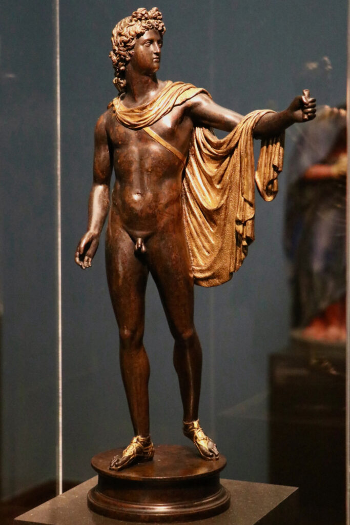 Belvedere Apollo by Antico in the sculpture collection of the Liebieghaus Museum in Frankfurt