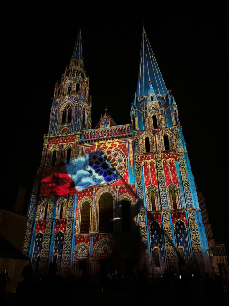 Chartres Cathedral at Night