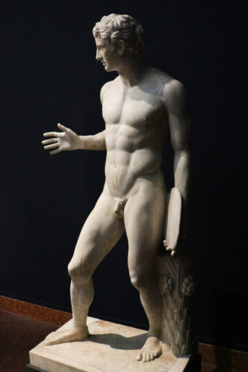Naukydes' Discus Thrower in the sculpture collection of the Liebieghaus Museum in Frankfurt