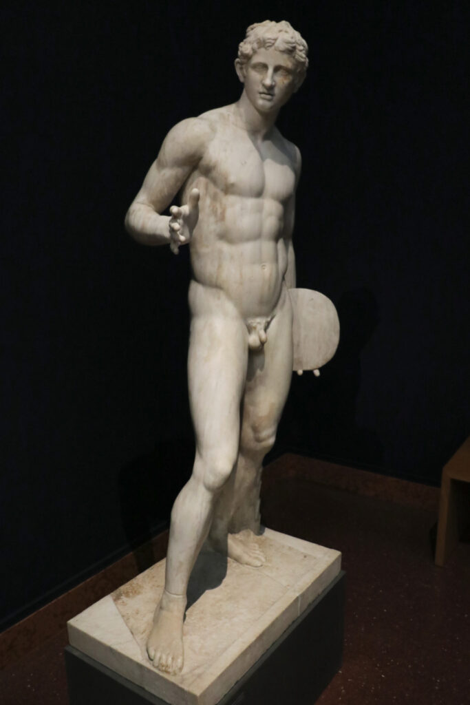 Naukydes' Discus Thrower in the sculpture collection of the Liebieghaus Museum in Frankfurt