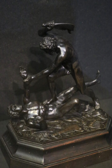Samson Slaying the Philistine in the sculpture collection of the Liebieghaus Museum in Frankfurt