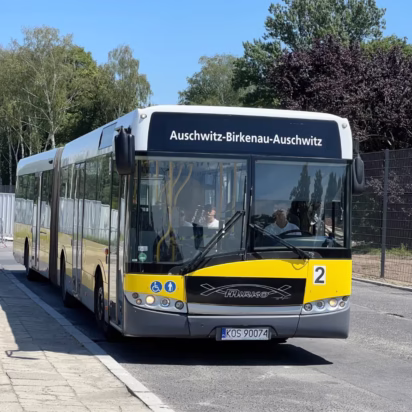 Free shuttle bus for all visitors to Auschwitz whether on tickets or guided tour
