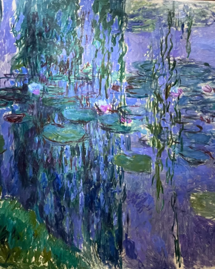 Monet Waterlilies in the Musée Marmottan Monet museum in Paris.